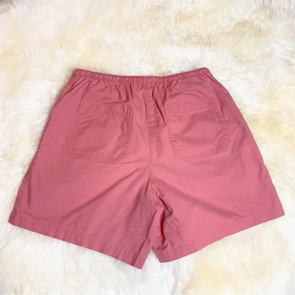 L.L. Bean Women's Original Sunwashed Shorts, Canvas in Mineral Red - Picture 4 of 8